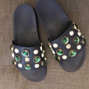 Tory Burch slides size 8! 100 authentic!